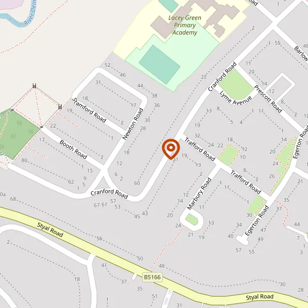 Map showing approximate location: 50, Cranford Road, Wilmslow, SK9 4DX