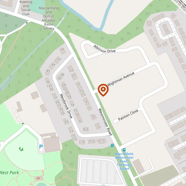 Map showing approximate location: Former The Kings School, WESTMINSTER ROAD, MACCLESFIELD