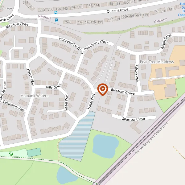 Map showing approximate location: 78 , Hazel Way, Edleston, Cheshire East, CW5 5XG