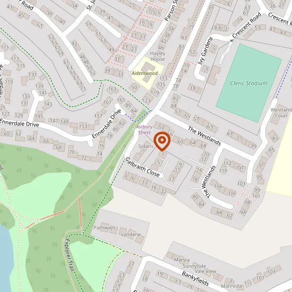 Map showing approximate location: Sidarn, Astbury Street, Congleton, CW12 4EQ