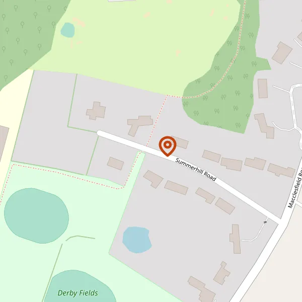 Map showing approximate location: SUMMERHILL, 10, SUMMERHILL ROAD, PRESTBURY, SK10 4AH