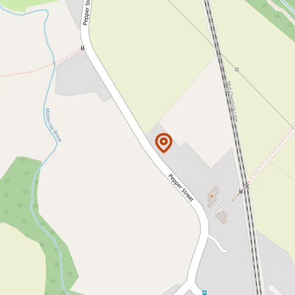 Map showing approximate location: Cornmill Cottage, Pepper Street, Mobberley, WA16 6JL