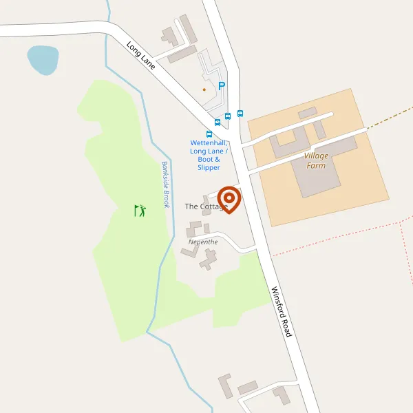 Map showing approximate location: The Cottage, Winsford Road, Wettenhall, CW7 4DL