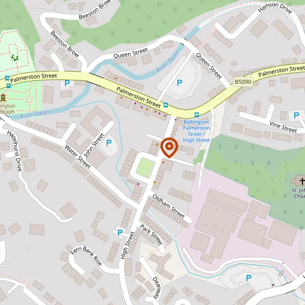 Map showing approximate location: 1, Watsons Mill, High Street, Bollington, SK10 5PH