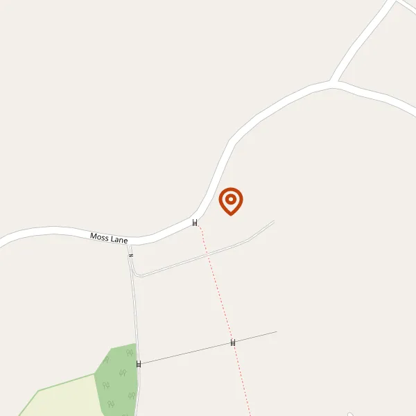 Map showing approximate location: Greenacres, Moss Lane, Mobberley, WA16 7BP