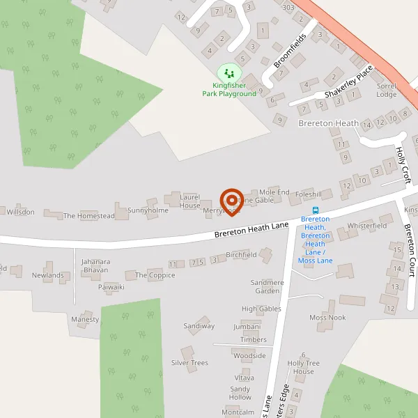 Map showing approximate location: BEECH HOUSE, BRERETON HEATH LANE, BRERETON HEATH, CW12 4SZ