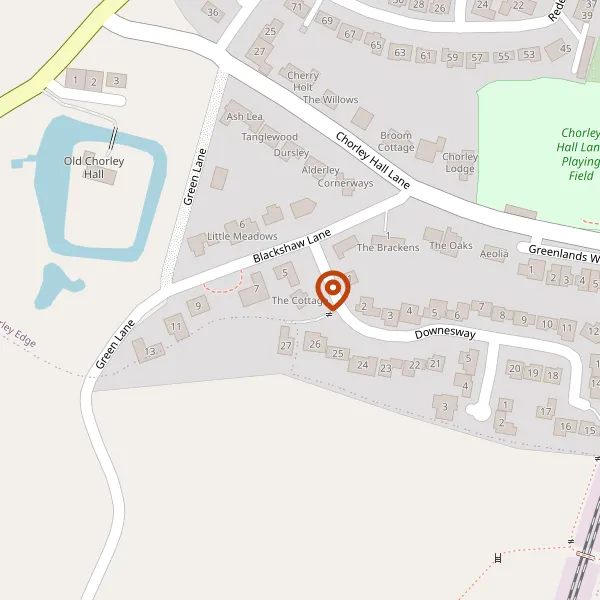 Map showing approximate location: The Cottage, Downesway, Alderley Edge, SK9 7XB