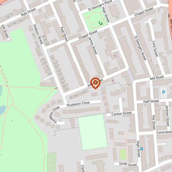 Map showing approximate location: John Street Car Park, John Street, Macclesfield, SK11 8BN