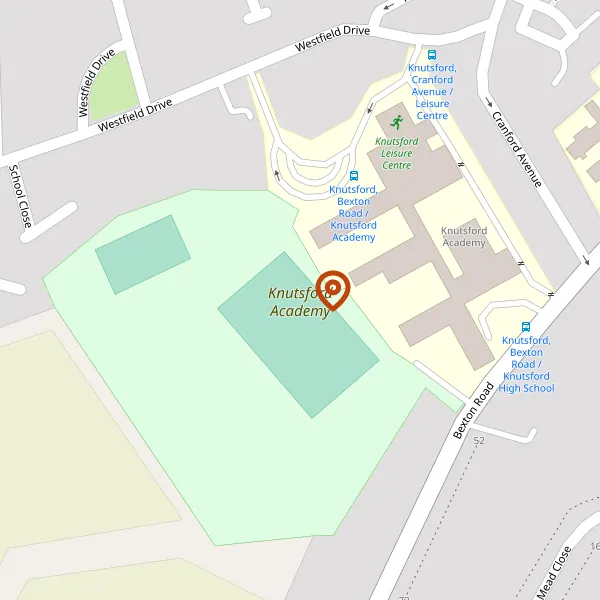 Map showing approximate location: Knutsford Academy, Bexton Road, Knutsford, Cheshire, WA16 0EA