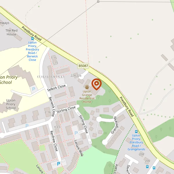 Map showing approximate location: Upton Grange, 214, Prestbury Road, Macclesfield, Cheshire, SK10 4AA