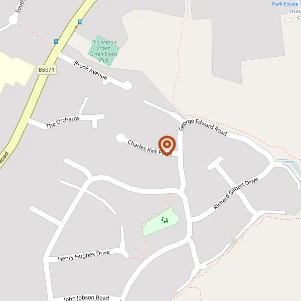 Map showing approximate location: 6, Charles Kirk Place, Shavington, CW2 5FR