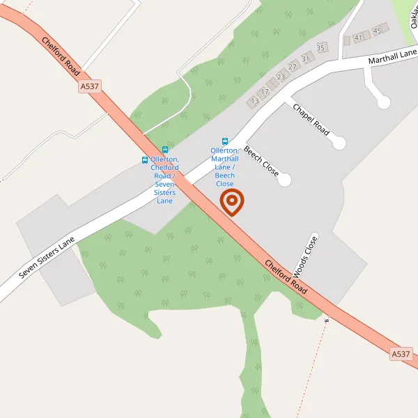 Map showing approximate location: Windmill Wood House, Chelford Road, Ollerton, Knutsford, WA16 8RD