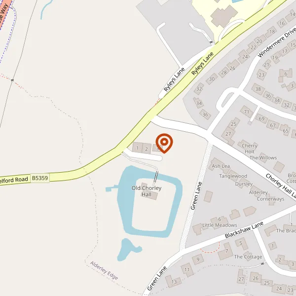 Map showing approximate location: The Stables, Chorley Hall Close, Alderley Edge, Cheshire, SK9 7TF