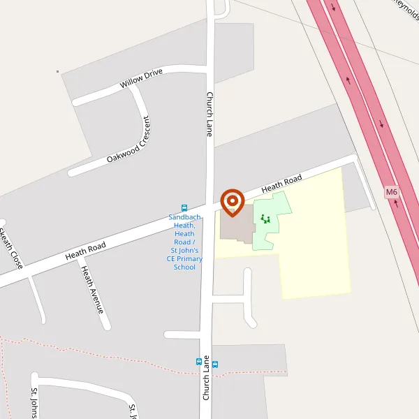 Map showing approximate location: 120, Heath Road, Sandbach, CW11 2LE