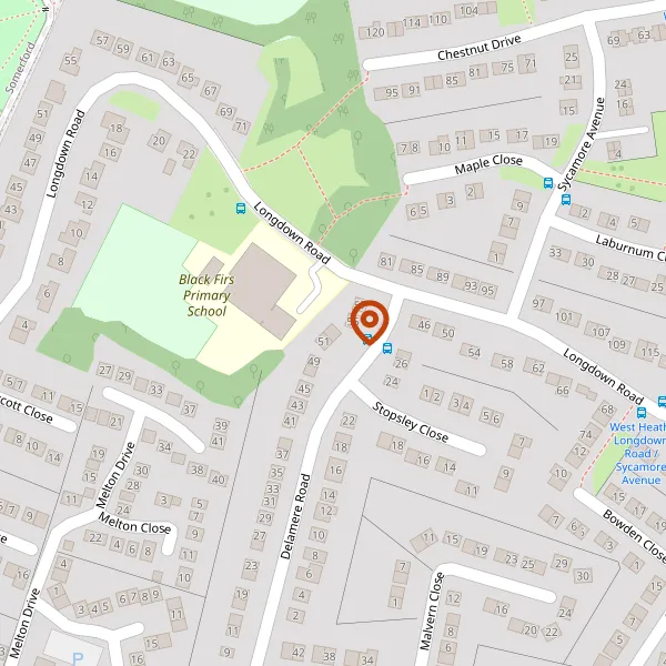 Map showing approximate location: 53, Delamere Road, Congleton, CW12 4PA