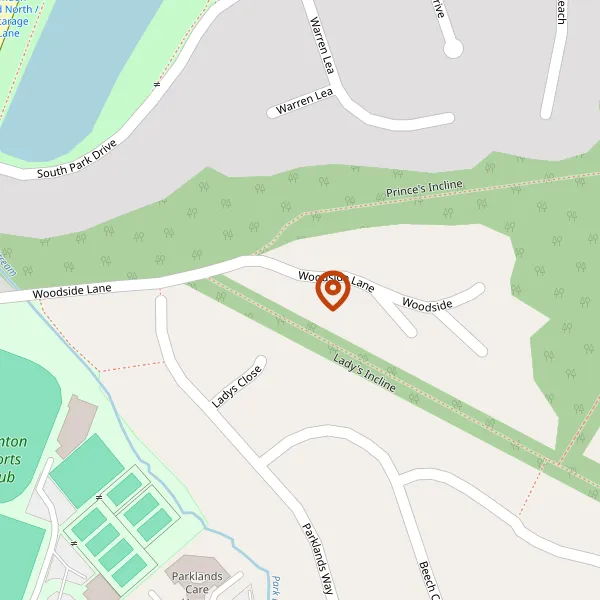 Map showing approximate location: 35 Woodside Lane, Poynton, SK12 1BB