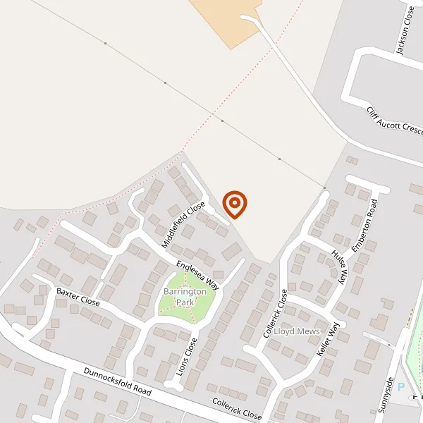 Map showing approximate location: 3, Middlefield Close, Alsager, ST7 2ZF