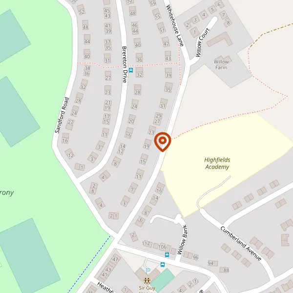 Map showing approximate location: 19, Whitehouse Lane, Nantwich, CW5 6HG