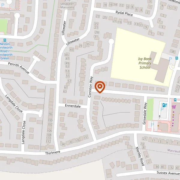 Map showing approximate location: 1, Coniston Way, Macclesfield, Cheshire, SK11 7XR