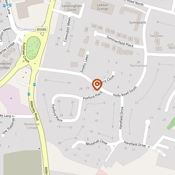 Map showing approximate location: 29, Paxford Place, Wilmslow, Cheshire, SK9 1NL