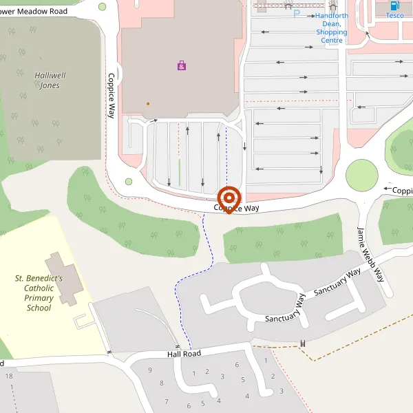 Map showing approximate location: Marks And Spencer Plc, Coppice Way, Handforth, Cheshire, SK9 3PB