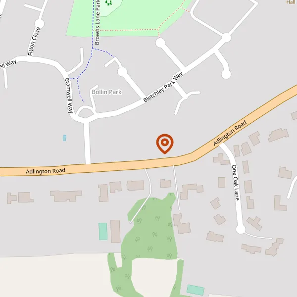 Map showing approximate location: Mariland, 1, Rosegarth Place, Wilmslow, SK9 2TZ