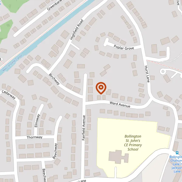 Map showing approximate location: 37, Fairfield Avenue, Bollington, Cheshire East, SK10 5LZ