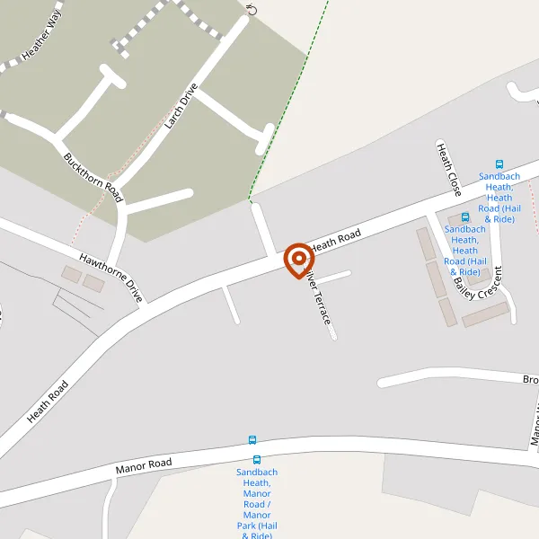 Map showing approximate location: 66, Heath Road, Sandbach, CW11 2JU