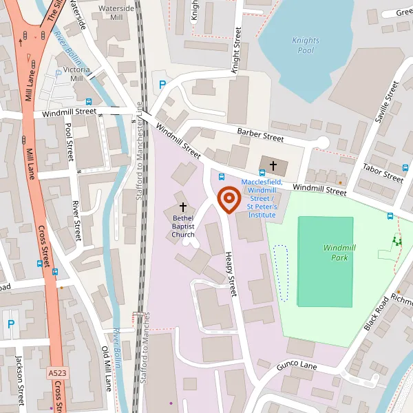 Map showing approximate location: Calamine House, Calamine Street, Macclesfield, SK11 7HU