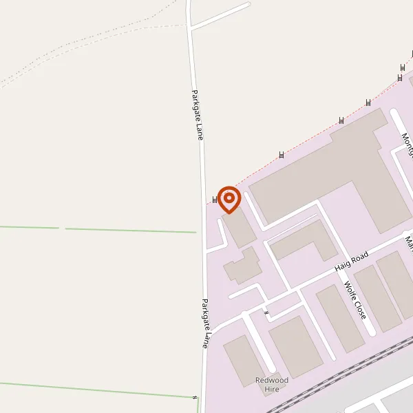 Map showing approximate location: Land North Of Parkgate Industrial Estate, Parkgate Lane, Knutsford, Cheshire