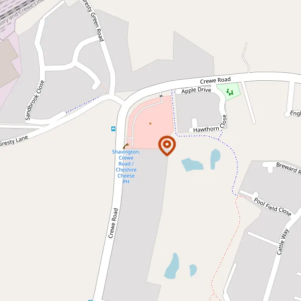 Map showing approximate location: 330, Crewe Road, Shavington, Cheshire, CW2 5AF