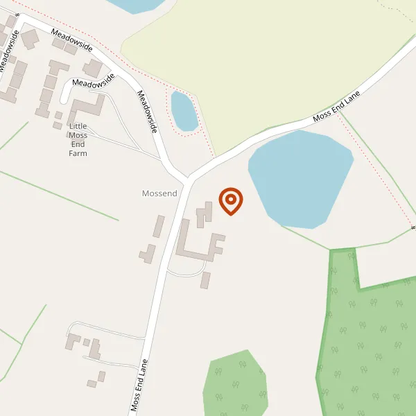 Map showing approximate location: Moss End House, Moss End Lane, Smallwood, Sandbach, CW11 2QX