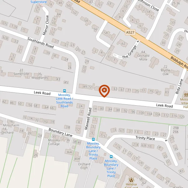 Map showing approximate location: 57, Leek Road, Congleton, CW12 3HX