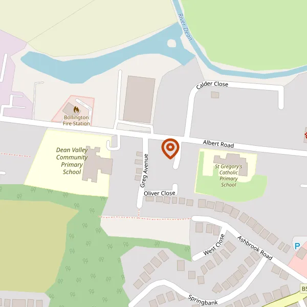 Map showing approximate location: 3, Greg Avenue, Bollington, Macclesfield, Cheshire, SK10 5HR