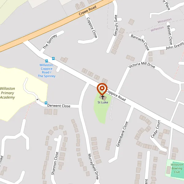 Map showing approximate location: 1, Murrayfield Drive, Willaston, CW5 6QE