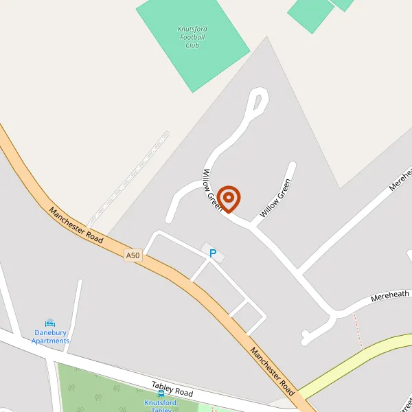 Map showing approximate location: 14, Willow Green, Knutsford, WA16 6AX