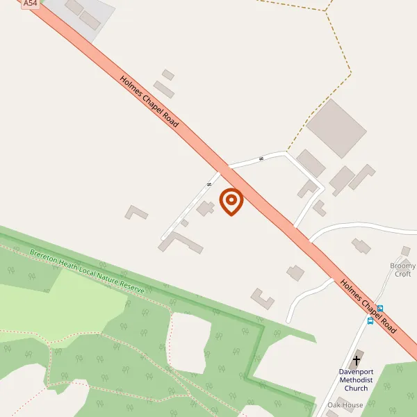 Map showing approximate location: Hare Lane Farm, Holmes Chapel Road, Brereton, Holmes Chapel, CW12 4SS