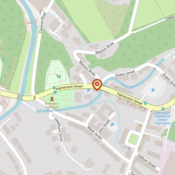 Map showing approximate location: Public Toilet, Palmerston Street, Bollington