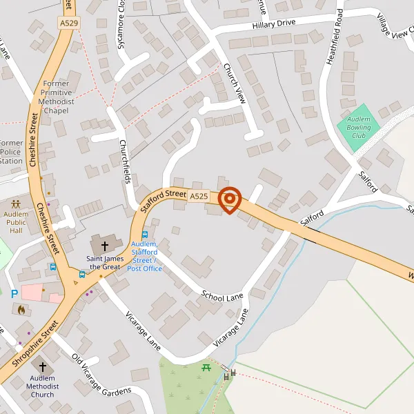 Map showing approximate location: 32, Stafford Street, Audlem, CW3 0AP