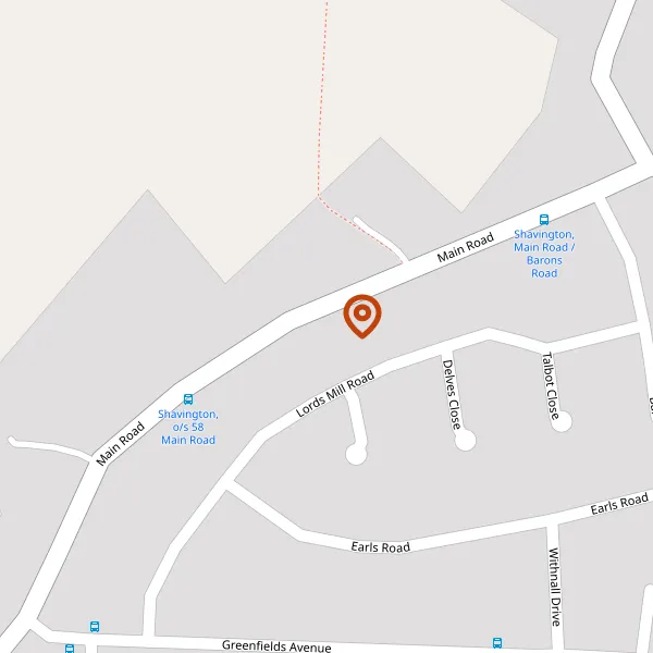 Map showing approximate location: Old Puseydale, Main Road, Shavington, CW2 5DU