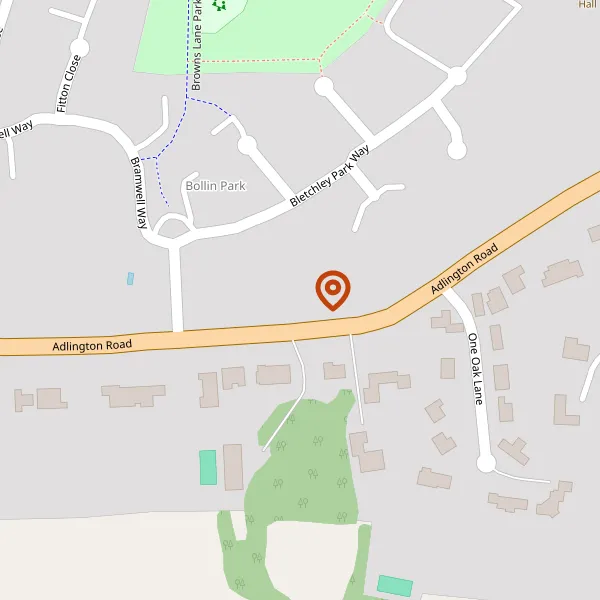 Map showing approximate location: Harside, 3, Rosegarth Place, Wilmslow, SK9 2TZ