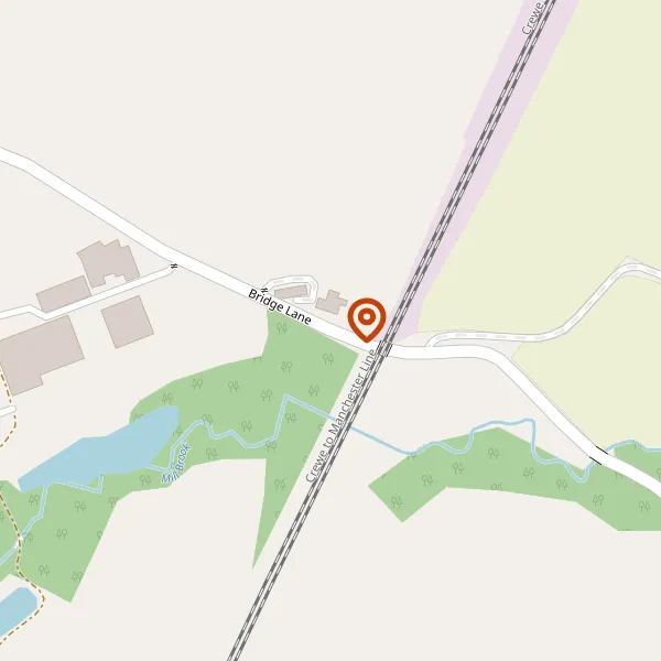 Map showing approximate location: The Granary Yard, Bridge Lane, Goostrey