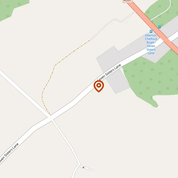 Map showing approximate location: Tall Gables, Seven Sisters Lane, Ollerton, WA16 8RL