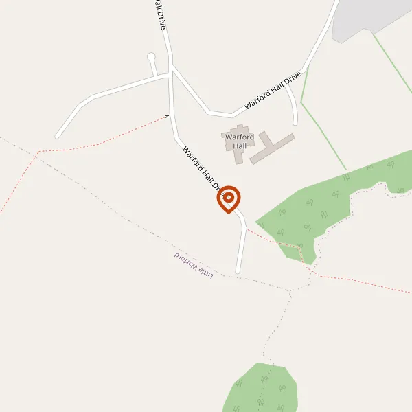 Map showing approximate location: Merryford, Warford Hall Drive, Great Warford, Wilmslow, Cheshire, SK9 7TR