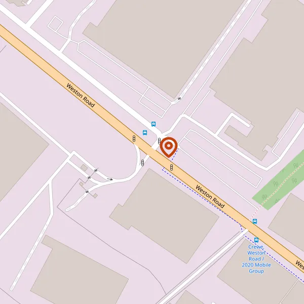 Map showing approximate location: Units A & B, Weston Road, Crewe, CW1 6BU