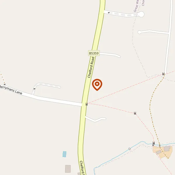 Map showing approximate location: Blossom House, Chelford Road, Alderley Edge, SK9 7TL