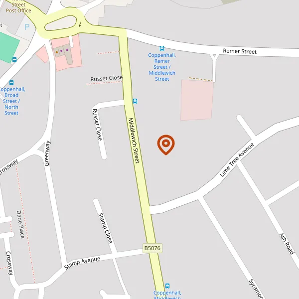 Map showing approximate location: 242, Middlewich Street, Crewe, CW1 4DP