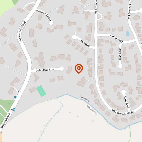 Map showing approximate location: Tregenna, 3, Dale Head Road, Prestbury, SK10 4BL