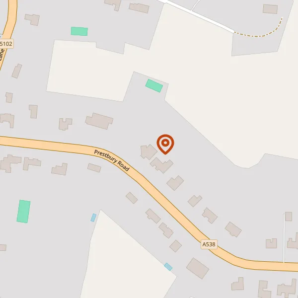 Map showing approximate location: 7, Prestbury Road, Wilmslow, SK9 2LJ