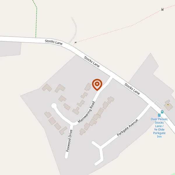 Map showing approximate location: 21, Mainwaring Road, Over Peover, Cheshire, WA16 8TR